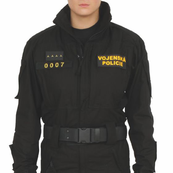 Uniforma vojenské policie – hodnost, identifikační číslo a utvarová příslušnost
